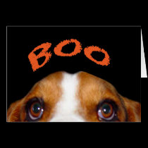 Happy halloween från Holmes Bassethunden kort