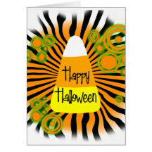 Happy halloween hälsnings kort