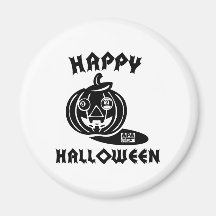 Happy halloween magnet för kylskåp