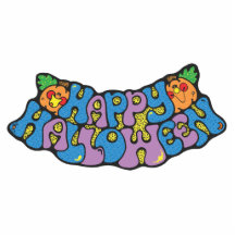 happy halloweenbaner cut out