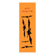 Happy halloweenbokmärke visit kort