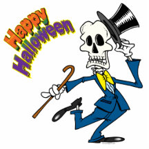 happy halloweendansen benar ur skelett photo cut outs