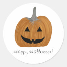Happy halloweenpumpaklistermärke