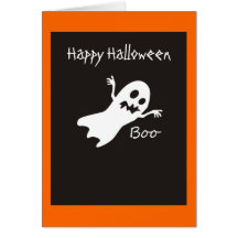 Happy halloweenspökekort