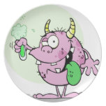 Happy Monster Creature Party Plate