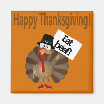 Happy thanksgiving roliga Turkiet Kylskåps Magneter