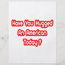Har du kramat en amerikan i dag? full färg flygblad