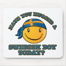 Har du kramat en svensk pojke i dag? musmattor