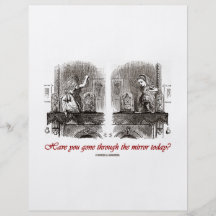 Har du väck till och med spegeln i dag? flygblad designs