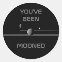 "har DU VARIT MOONED" Saturns måneklistermärken