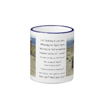 har som går, har som går, precis tänkande av dig,  kaffe mugg
