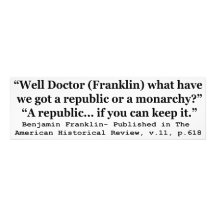 Har vi en republik eller ett MonarchyFranklin cita Fotokonst