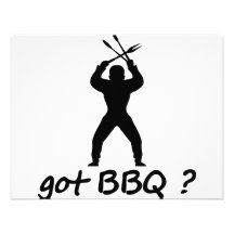 harBBQ? symbol Anpassade Inbjudningskort