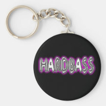 Hård bas- musik för HARDBASS Nyckel Ring