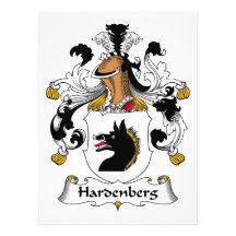 Hardenberg familjvapensköld personliga tillkännagivanden