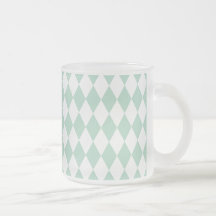 Harlequin Seafoam och vit Muggar