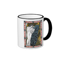 Härlig amerikanart nouveau för vintage kaffe koppar