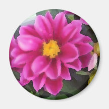 Härlig blomma kylskåpmagneter