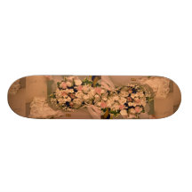 Härlig bröllopbukett skateboard decks