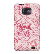 Härlig designkonst blommar blom- blommafärg galaxy s2 fodral