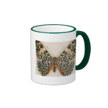 Härlig fjäril kaffe mugg