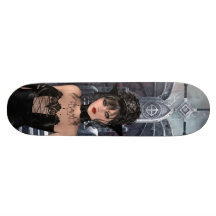 Härlig gotisk drottning & biskopsstol skate board decks