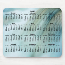Härlig kaskadvattenfall Mousepad för 2012 kalender Mus Mattor