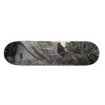 Härlig lantlig ladugård B & W-foto nära KCMO Skate Deck