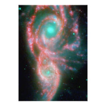 Härlig nebulautrymmefotografi skräddarsydda inbjudan