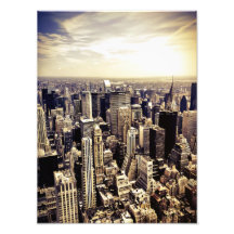 Härlig New York City skyscraperhorisont Fotografi