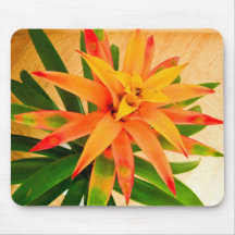 Härlig orange blommamousepad musmattor