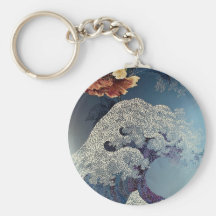 Härlig Petalflod Nyckel Ring