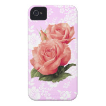 Härlig rosa rosiphone case iPhone 4 Case-Mate case