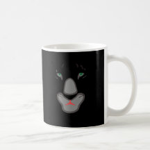 härlig svart panterframsida för anpassade kaffe muggar