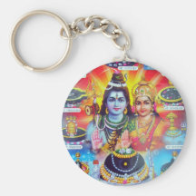 Härliga hinduiska gudomar och gudinnor nyckel ring