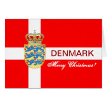 Härligt kort för Danmark julhälsning!
