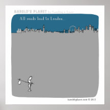 "harolds planet" london affisch
