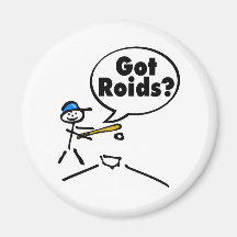 HarRoids baseball Stickman Kylskåps Magneter