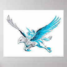Harry och Hermione på en Hippogriff Posters