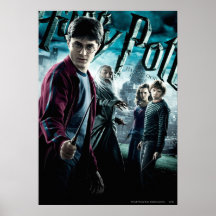 Harry Potter med Dumbledore Ron och Hermione 1 Affisch