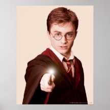 Harry Potter pekar trollspöet Posters