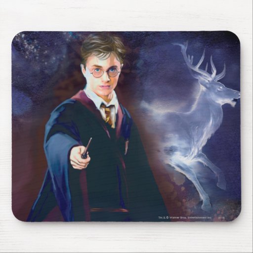 Harrys Potter fullvuxen hankronhjort Patronus Musmatta