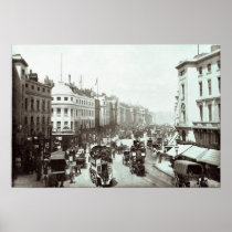 Härska gata, London c.1900 Affisch