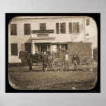 Häst- och vagnsDaguerreotype 1853 Affischer