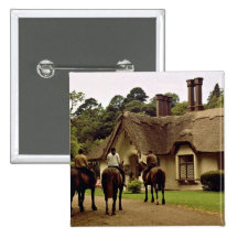 Hästar och ryttare på det Kenmore godset, Irland Pins