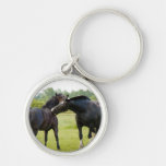 Hästar som betar Keychain/nyckelringen