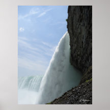 Hästskonedgångar på det Niagara trycket Affisch