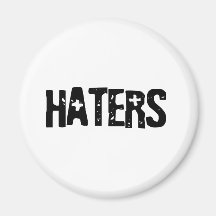 Haters - Emo, goth, alternativ, sten, grunge Magnet För Kylskåp
