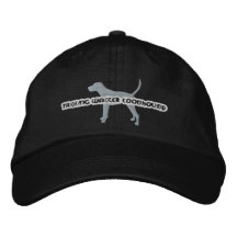Hatt för broderi för Coonhound för SilhouetteTreei