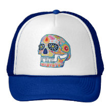 Hatt för day of the deadsockerskalle baseball hat